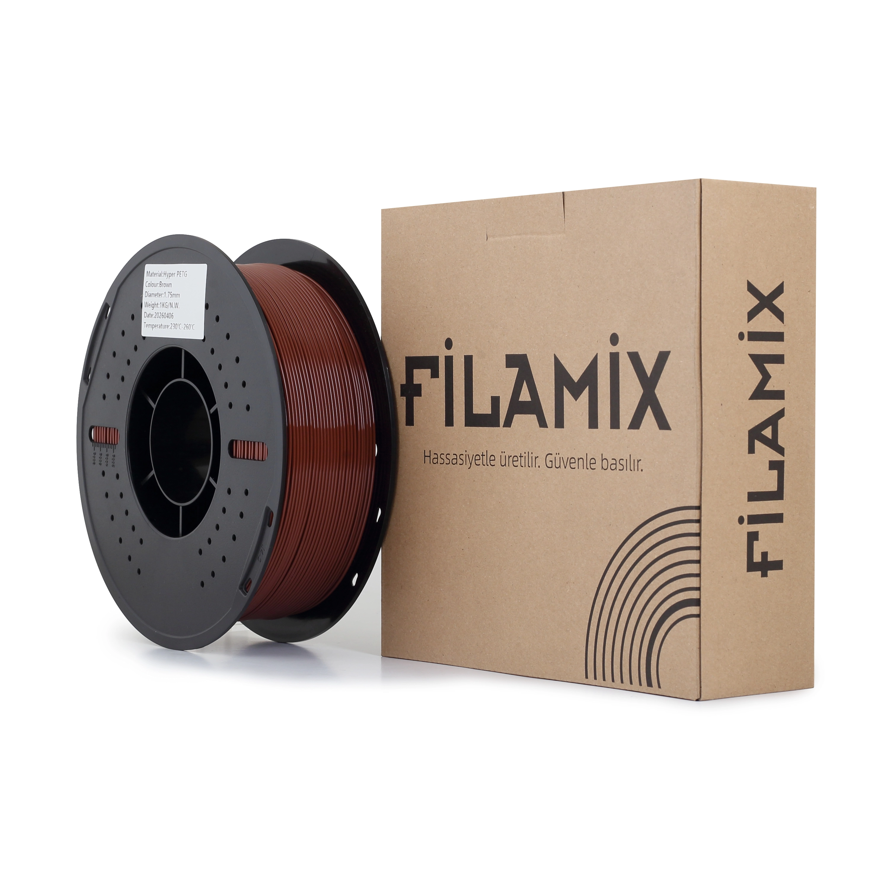 Filamix Hyper Pet-G Kahverengi Filament 1.75mm 1kg