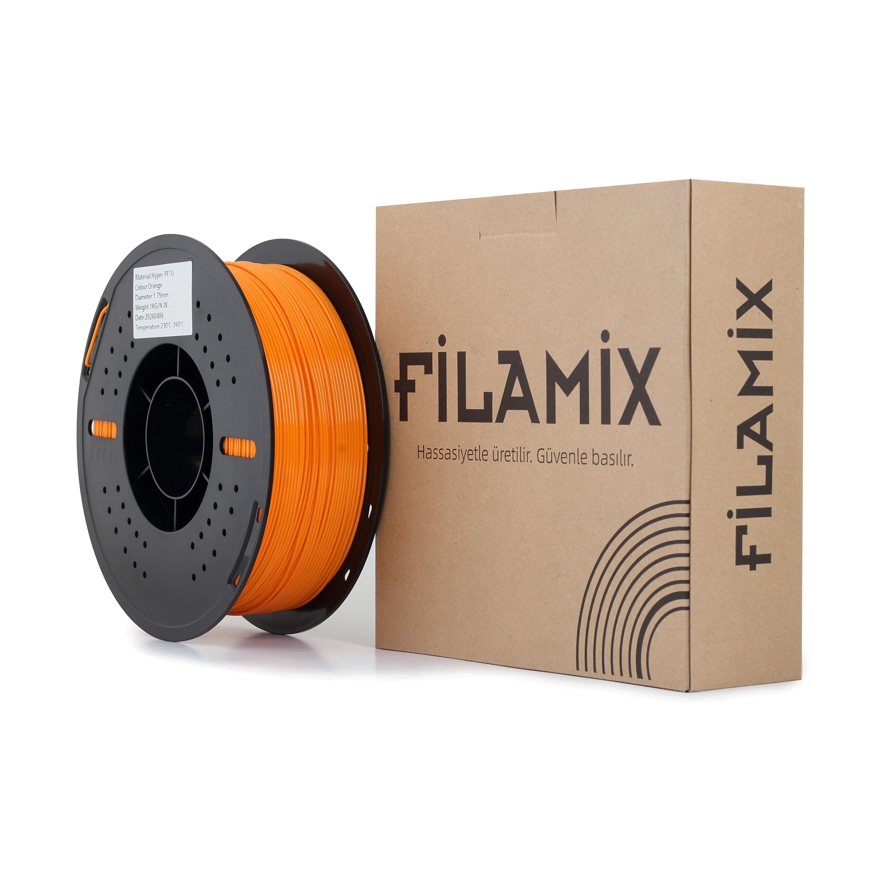 Filamix Hyper Pet-G Turuncu Filament 1.75mm 1kg