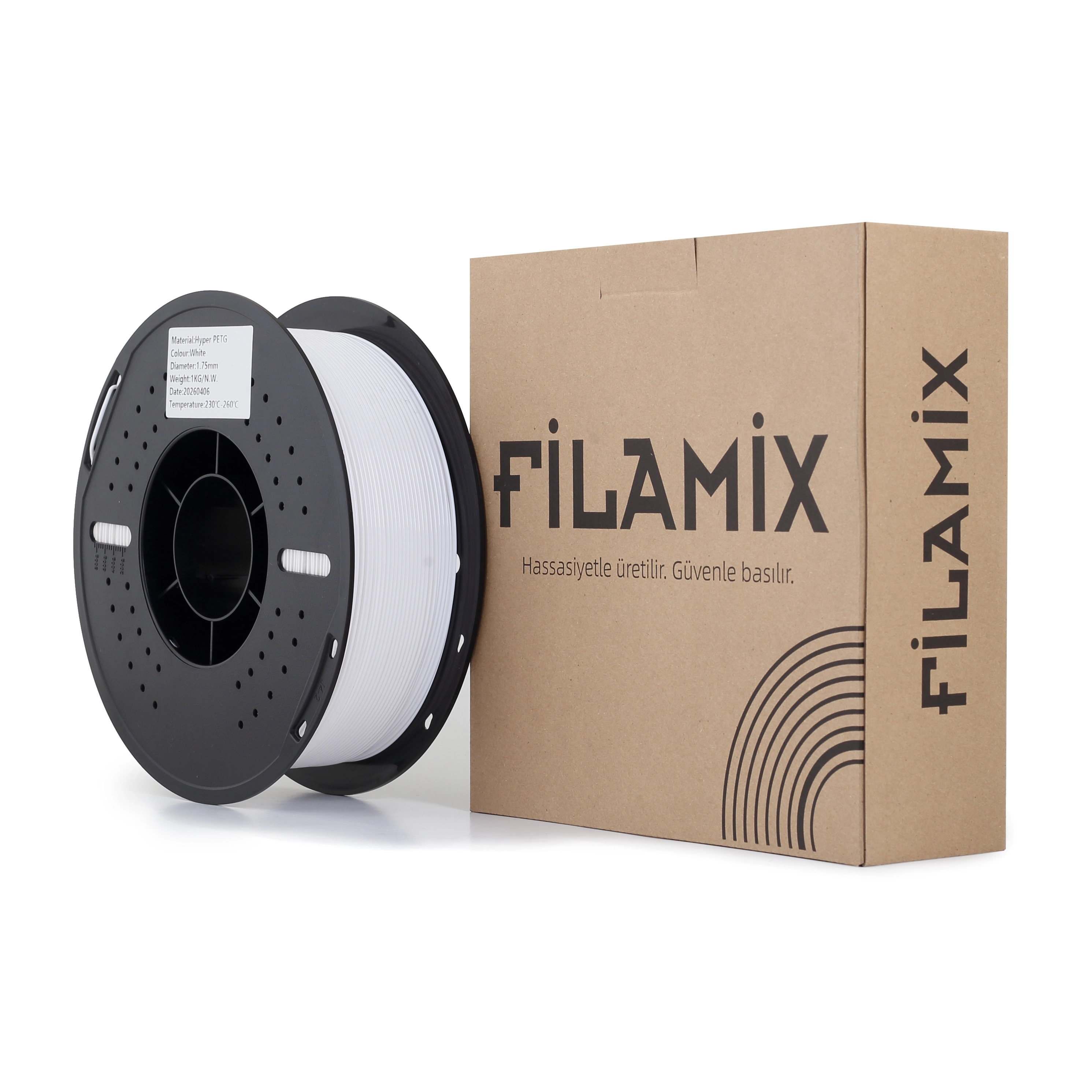 Filamix Hyper Pet-G Beyaz Filament 1.75mm 1kg