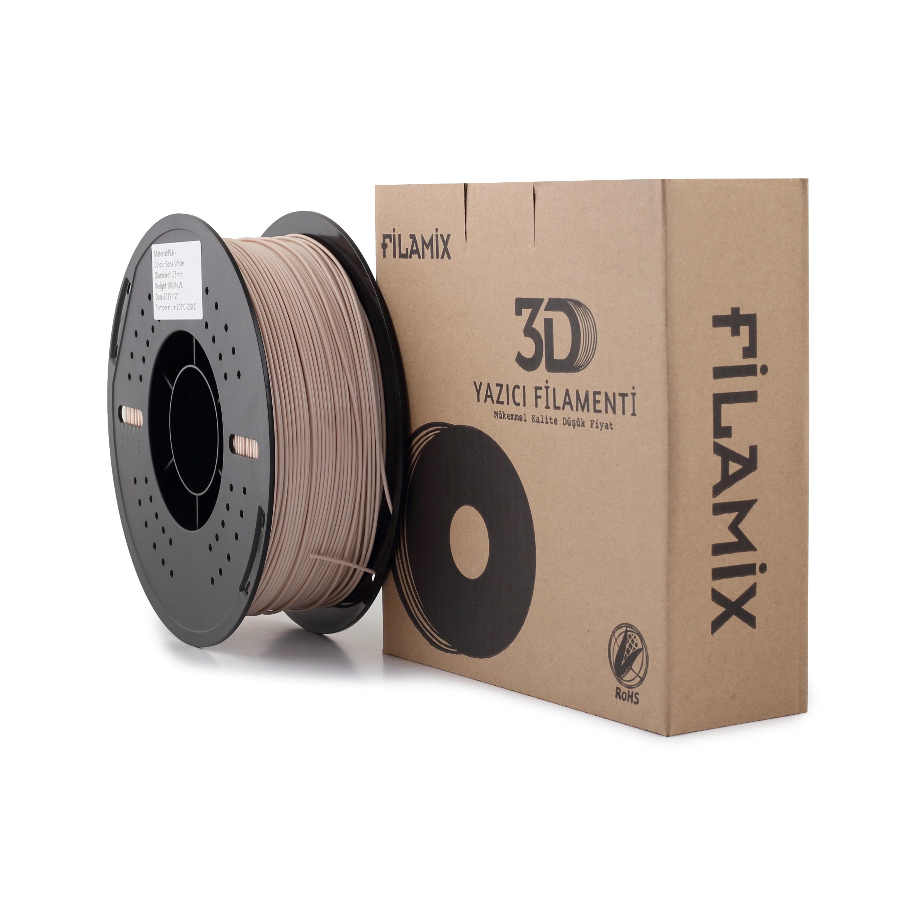Filamix PLA+ Bone White Filament