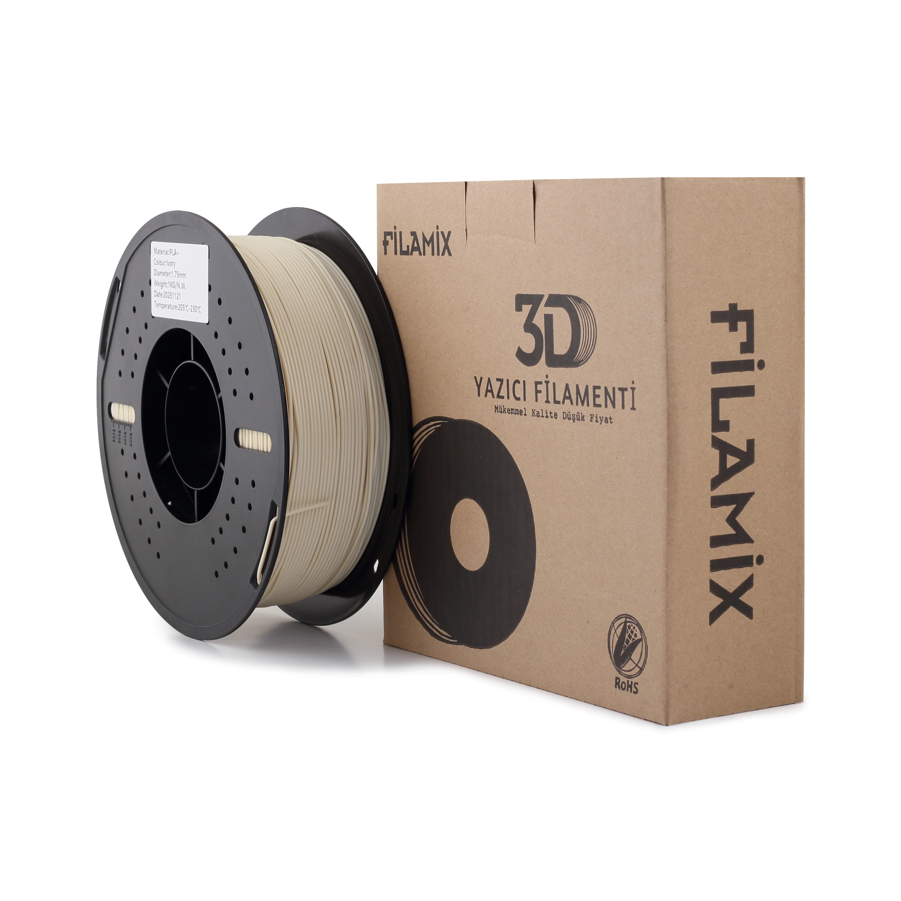 Filamix PLA+ Ivory Filament