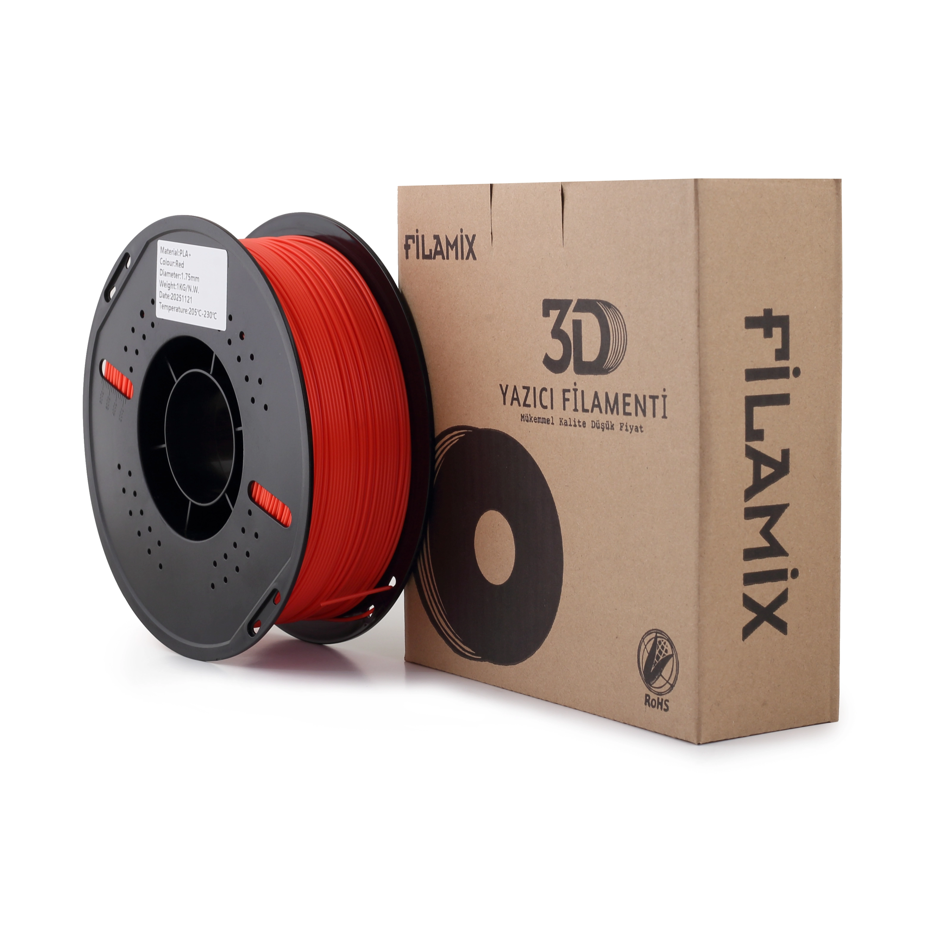 Filamix PLA+ Red Filament