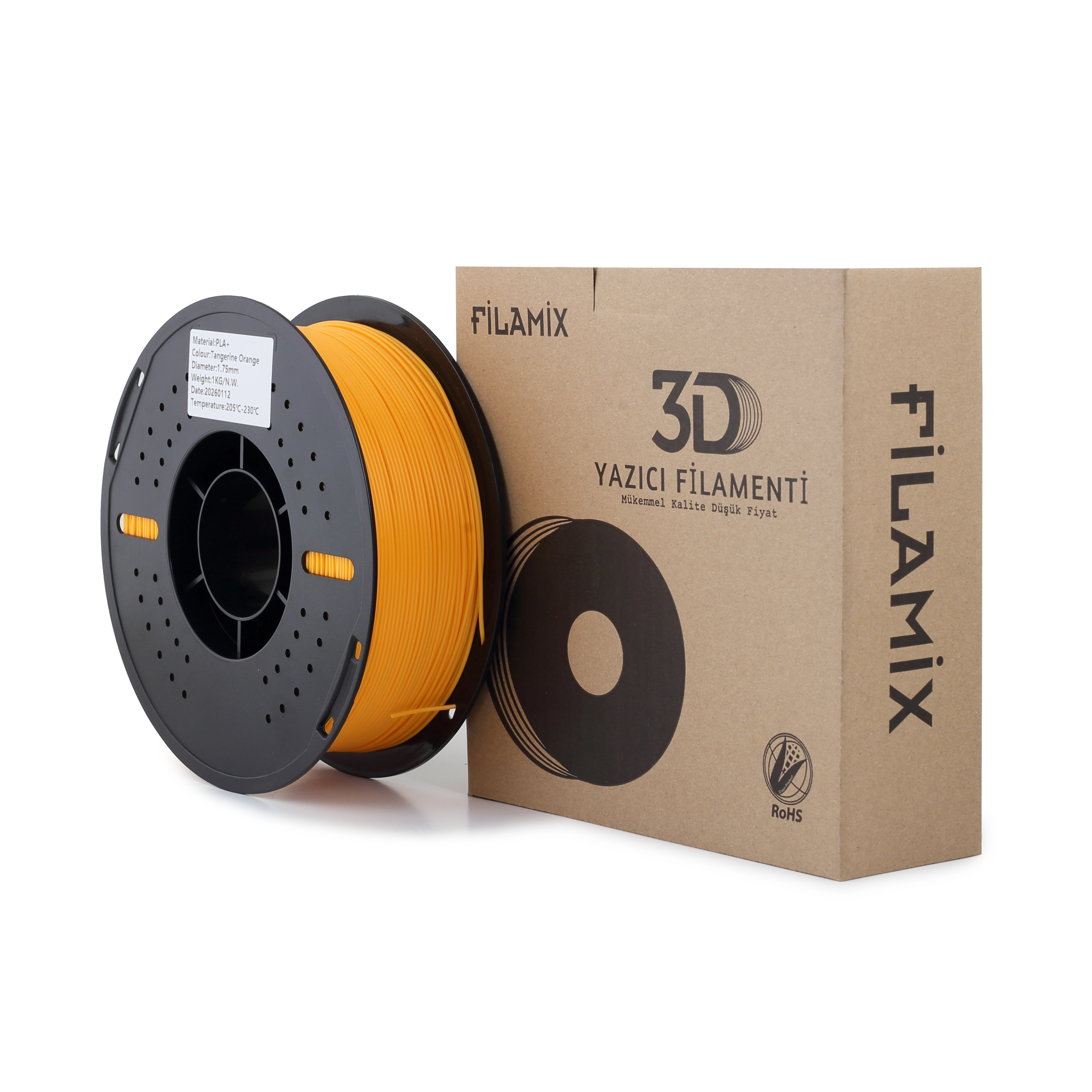 Filamix PLA+ Tangerine Orange Filament