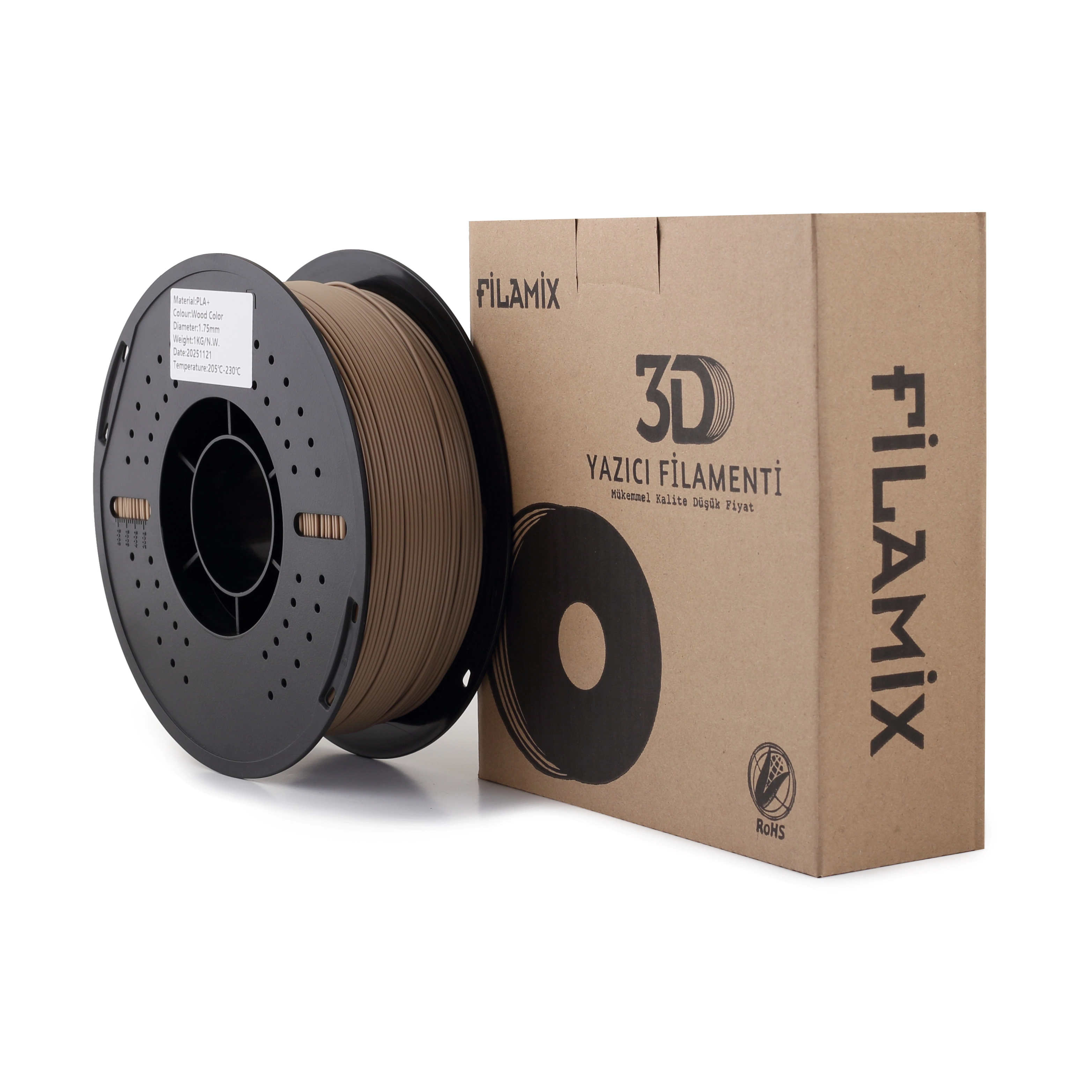 Filamix PLA+ Wood Color Filament