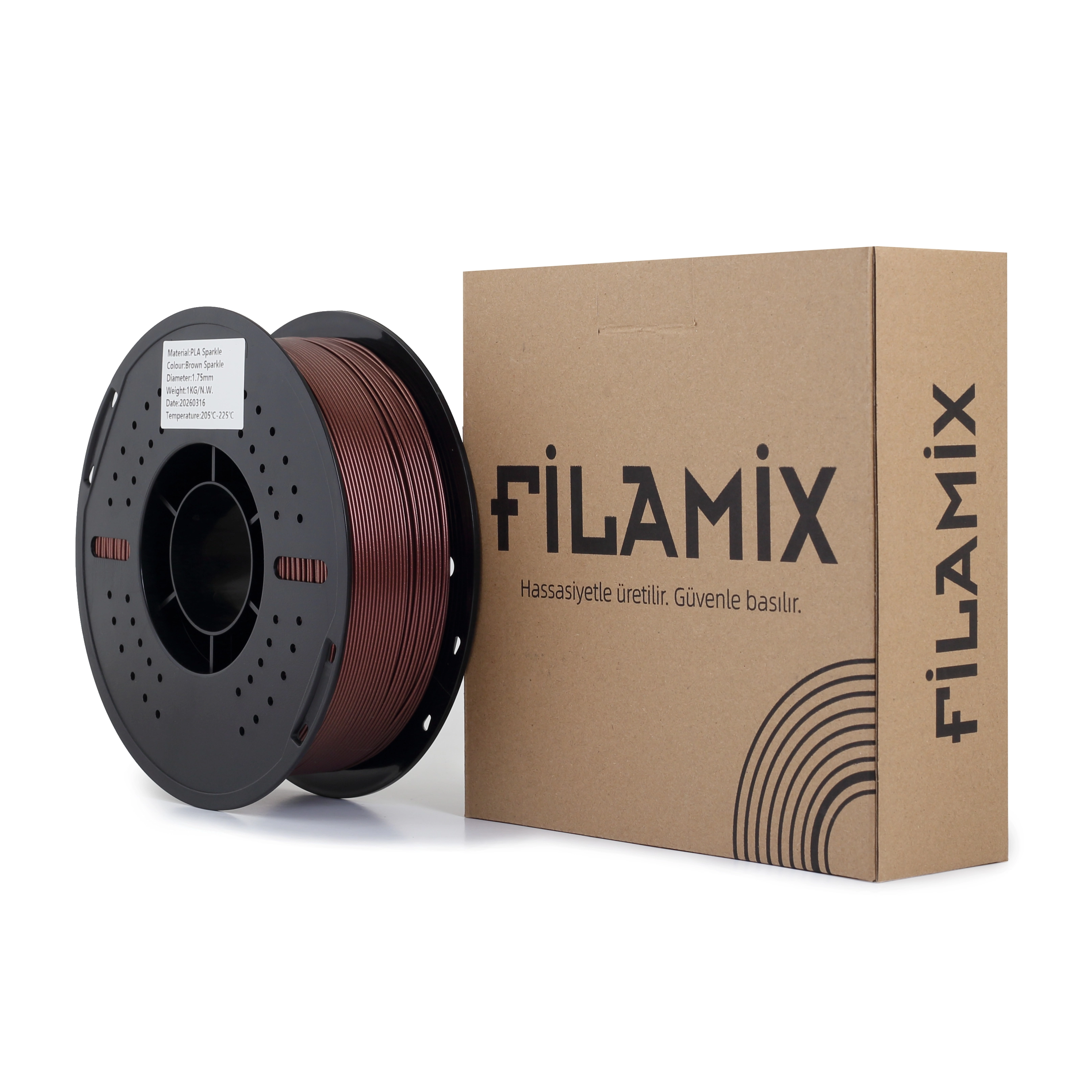 Filamix PLA SPARKLE Brown Filament