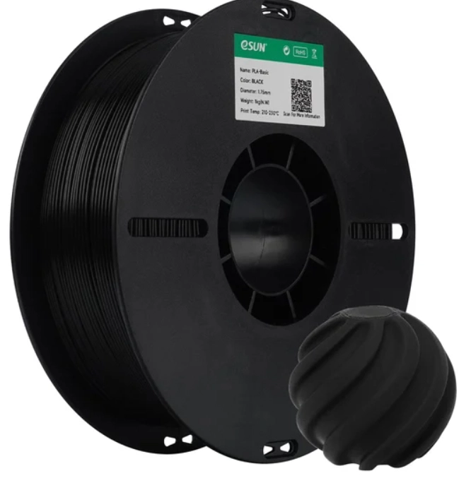 ESUN Basic PLA Siyah Filament 1,75 1 Kg