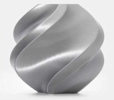 Bambu PLA Silk+ - Silver - with Reusable Spool