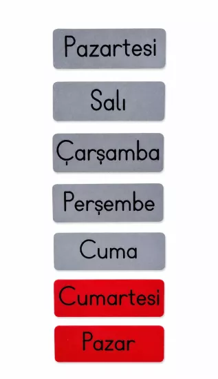 Haftanın Günleri Eğitim Seti
