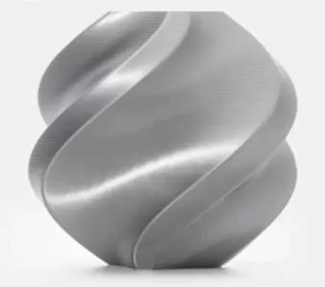 Bambu PLA Silk+ - Silver - with Reusable Spool